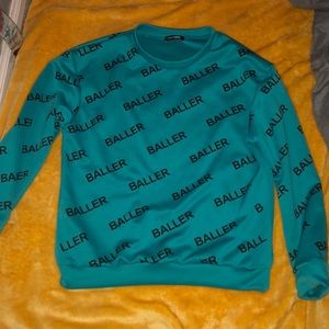 Blue Baller shirt FASHION NOVA